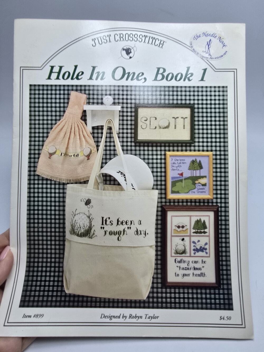 “Hole In One, Book 1” Cross Stitch Booklet New Just CrossStitch 899